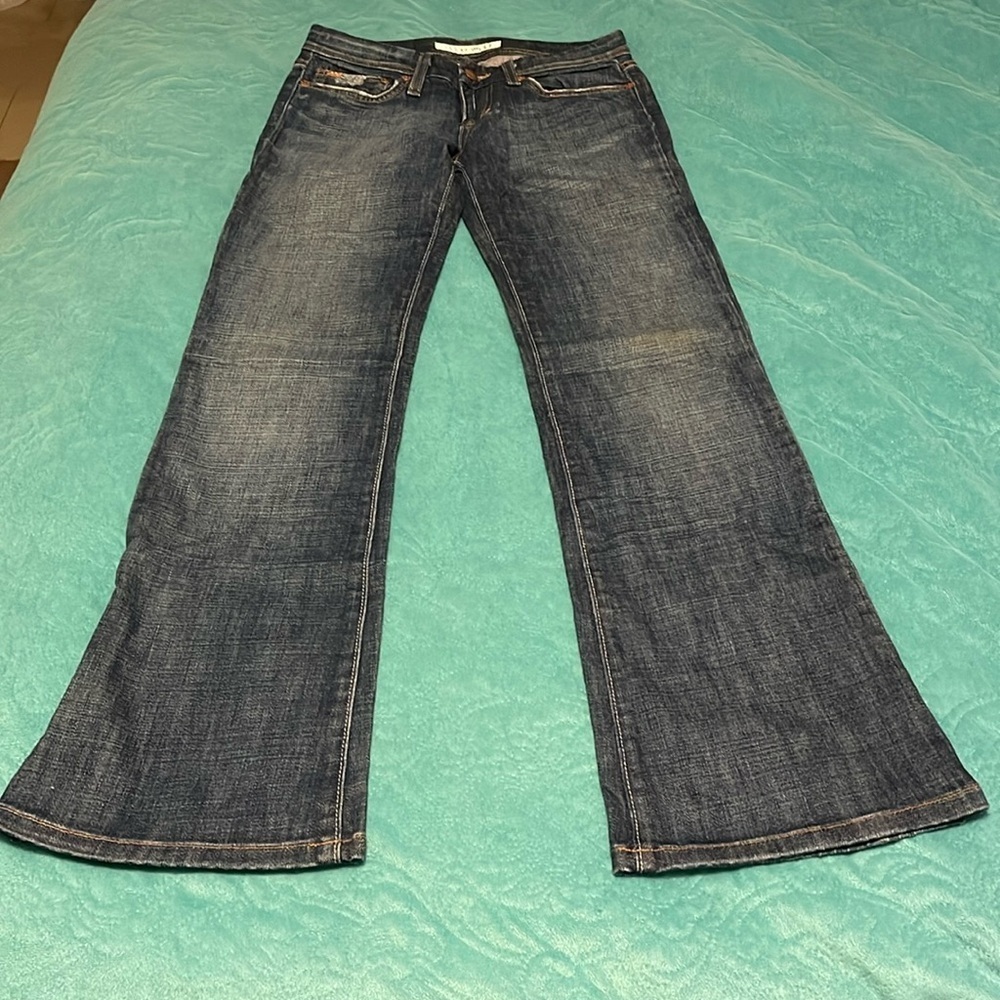 Joe's Jeans Harvey Wash Denim (Bootcut) Jeans sz 24 distressed. Flare wide‎ leg